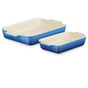 Le Creuset 2 piece rectangular baking dish set